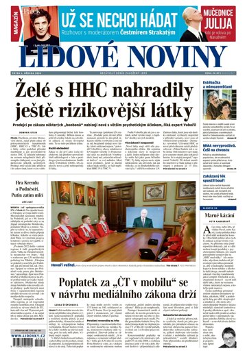 Obálka e-magazínu Lidové noviny 1.3.2024