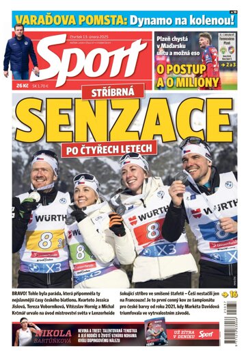 Obálka e-magazínu Sport 13.2.2025