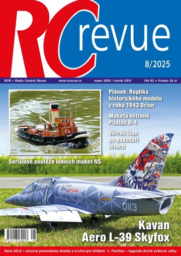 Obálka e-magazínu RC revue 8/2025