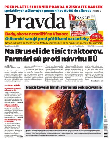 Obálka e-magazínu Pravda 2. 12. 2025