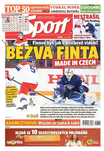 Obálka e-magazínu Sport 31.12.2025