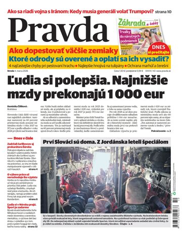 Obálka e-magazínu Pravda 4. 3. 2026