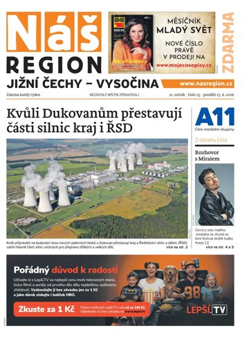 Obálka e-magazínu Náš Region - Jižní Čechy 25/2026