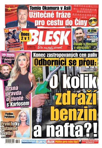 Obálka e-magazínu Blesk 18.7.2026