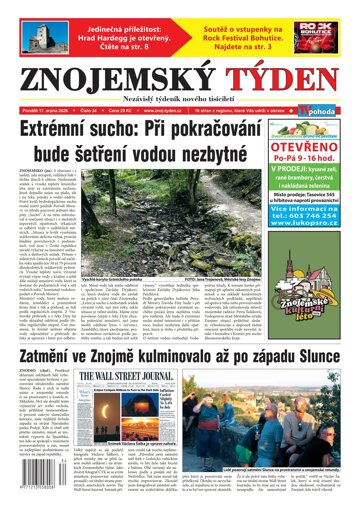 Obálka e-magazínu Znojemský týden 34/2026