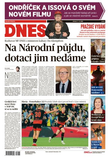 Obálka e-magazínu MF Dnes 21.10.2026