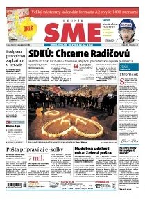 Obálka e-magazínu SME 19.12.2012