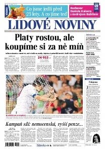 Obálka e-magazínu Lidové noviny 7.9.2013
