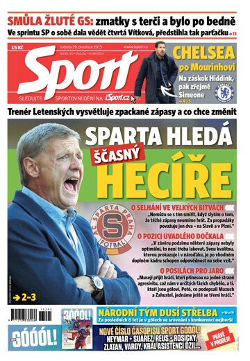 Obálka e-magazínu Sport 19.12.2015