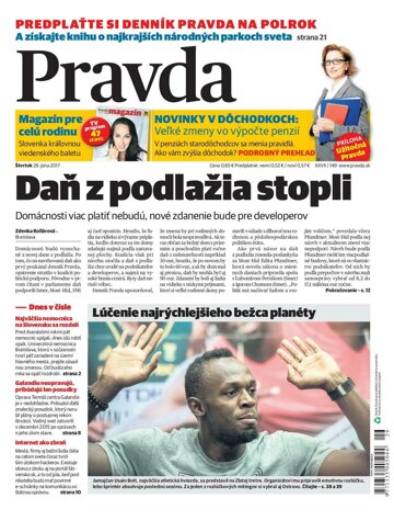 Obálka e-magazínu Pravda 29. 6. 2017