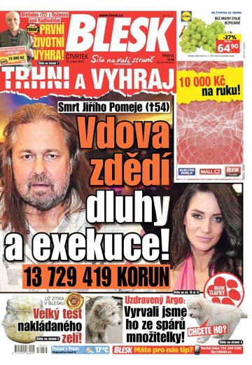 Obálka e-magazínu Blesk 28.2.2019