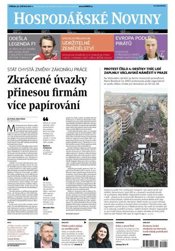 Obálka e-magazínu Hospodářské noviny 097 - 22.5.2019