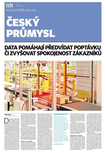Obálka e-magazínu Hospodářské noviny - příloha 121 - 25.6.2019 příloha Český průmysl