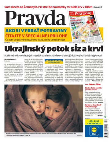Obálka e-magazínu Pravda 7. 3. 2022