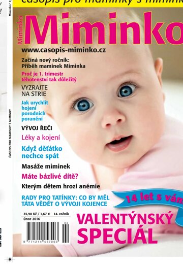 Obálka e-magazínu Miminko 2/2016