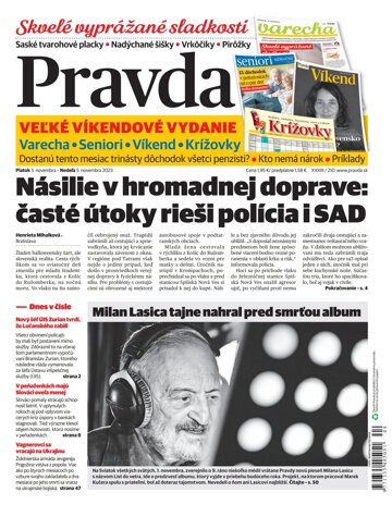 Obálka e-magazínu Pravda 3. 11. 2023