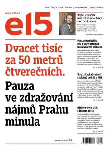 Obálka e-magazínu E15 30.1.2024