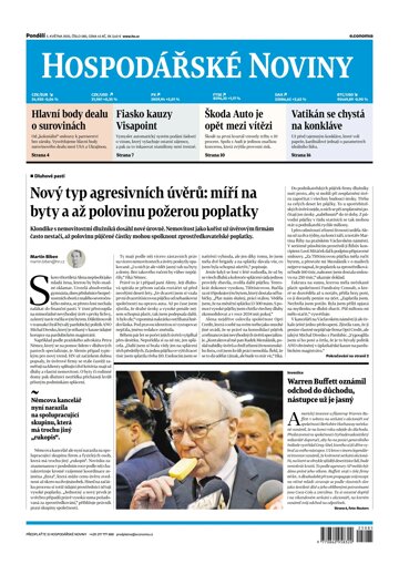 Obálka e-magazínu Hospodářské noviny 085 - 5.5.2025