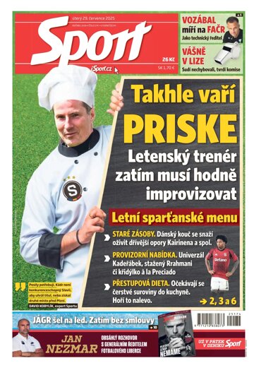 Obálka e-magazínu Sport 29.7.2025