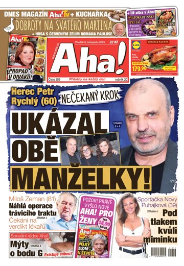 Obálka e-magazínu AHA! 6.11.2025