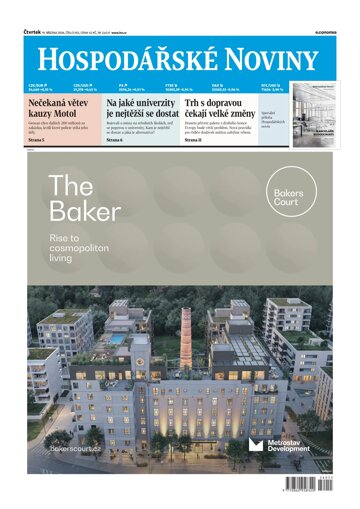 Obálka e-magazínu Hospodářské noviny 055 - 19.3.2026