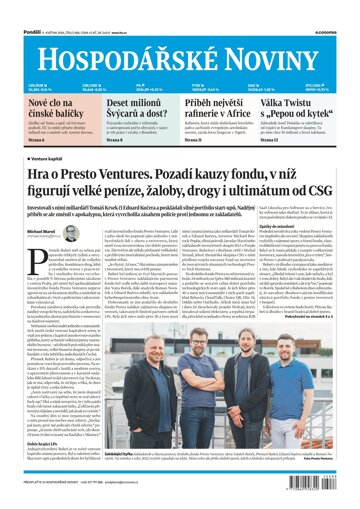 Obálka e-magazínu Hospodářské noviny 088 - 11.5.2026