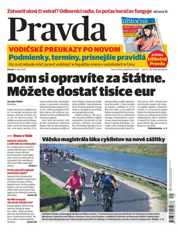 Obálka e-magazínu Pravda 15. 7. 2026