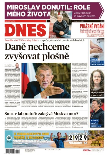 Obálka e-magazínu MF Dnes 8.10.2026
