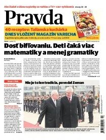Obálka e-magazínu Pravda 5.4.2013