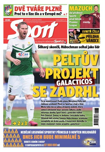 Obálka e-magazínu Sport 9.12.2015