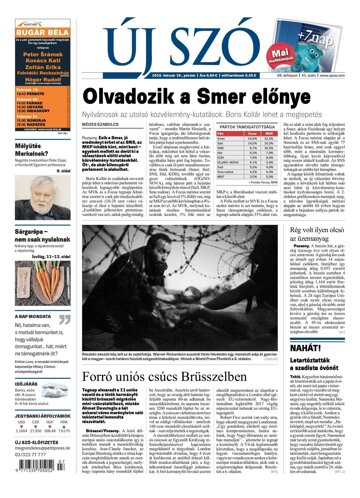 Obálka e-magazínu Új Szó 19.2.2016