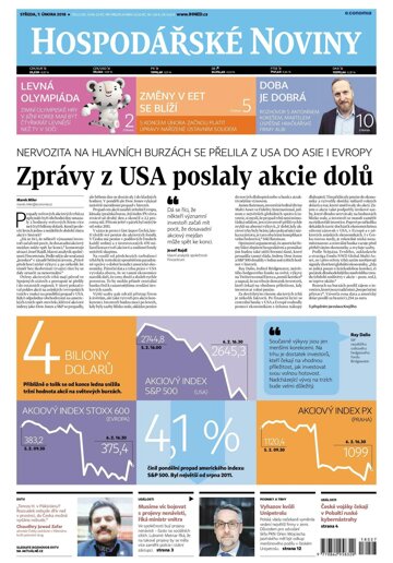 Obálka e-magazínu Hospodářské noviny 027 - 7.2.2018
