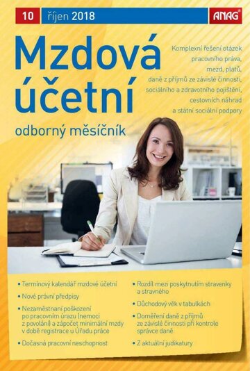 Obálka e-magazínu Mzdová účetní 2018 10/18