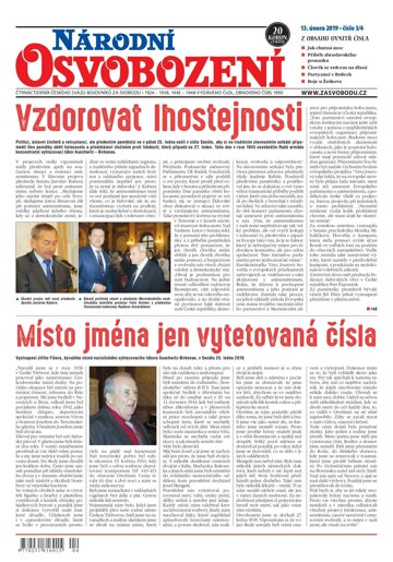 Obálka e-magazínu Národní Osvobození 3-4/2019