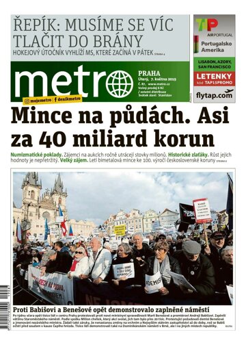 Obálka e-magazínu deník METRO 7.5.2019