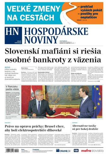 Obálka e-magazínu Hospodárske noviny 20.05.2019