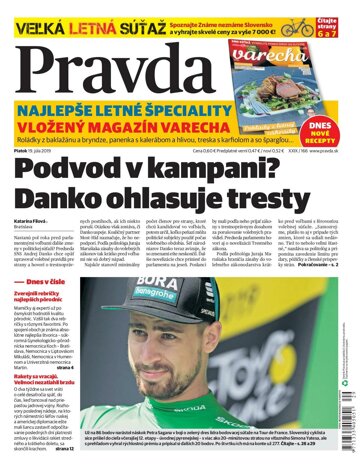 Obálka e-magazínu Pravda 19. 7. 2019