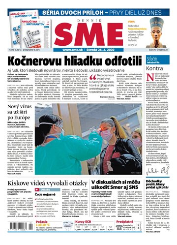 Obálka e-magazínu SME 26.2.2020