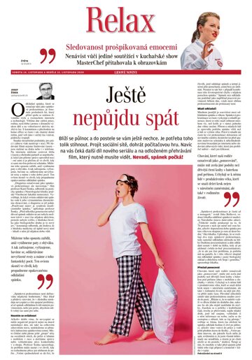 Obálka e-magazínu LN+ Čechy - 14.11.2020