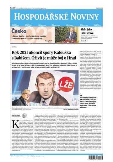 Obálka e-magazínu Hospodářské noviny 248 - 27.12.2021