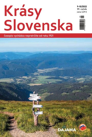 Obálka e-magazínu Krásy Slovenska 9-10/2022