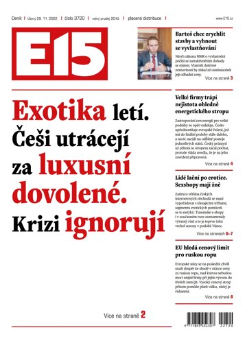 Obálka e-magazínu E15 29.11.2022