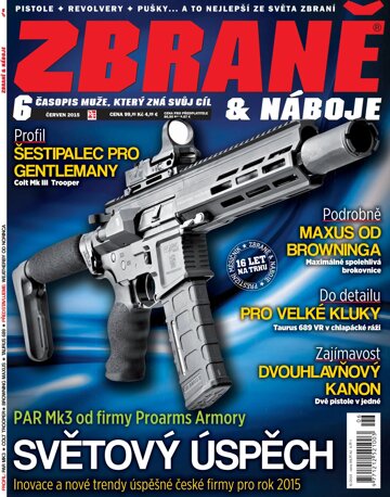 Obálka e-magazínu Zbraně & náboje 6/15