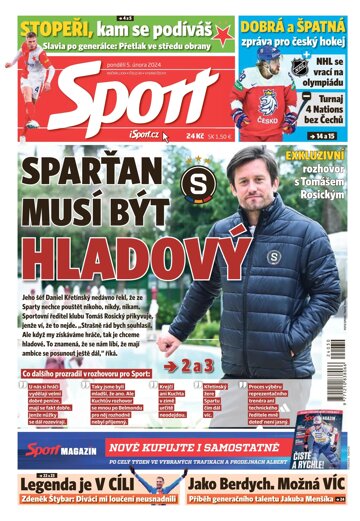 Obálka e-magazínu Sport 5.2.2024