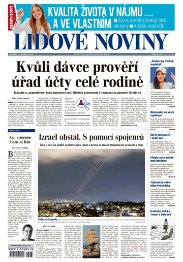 Obálka e-magazínu Lidové noviny 15.4.2024