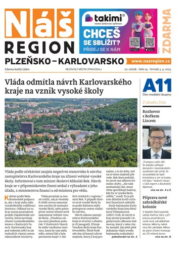 Obálka e-magazínu Náš Region - Plzeňsko 14/2025
