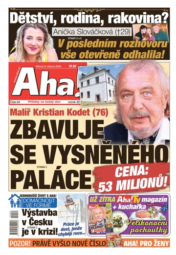 Obálka e-magazínu AHA! 9.4.2025