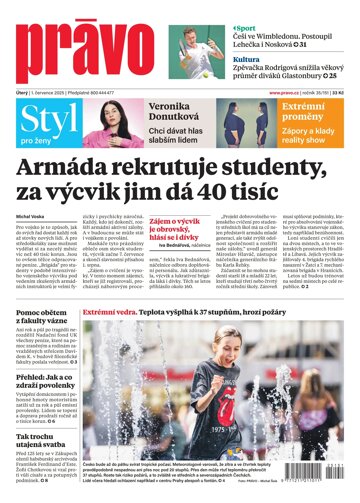 Obálka e-magazínu Deník Právo 1.7.2025