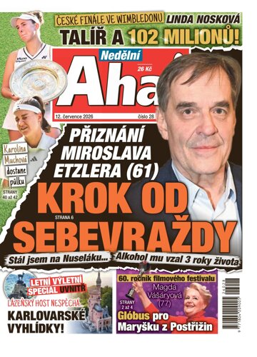 Obálka e-magazínu Nedělní AHA! 12.7.2026