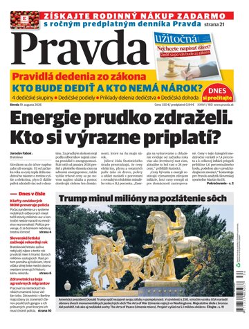 Obálka e-magazínu Pravda 19. 8. 2026
